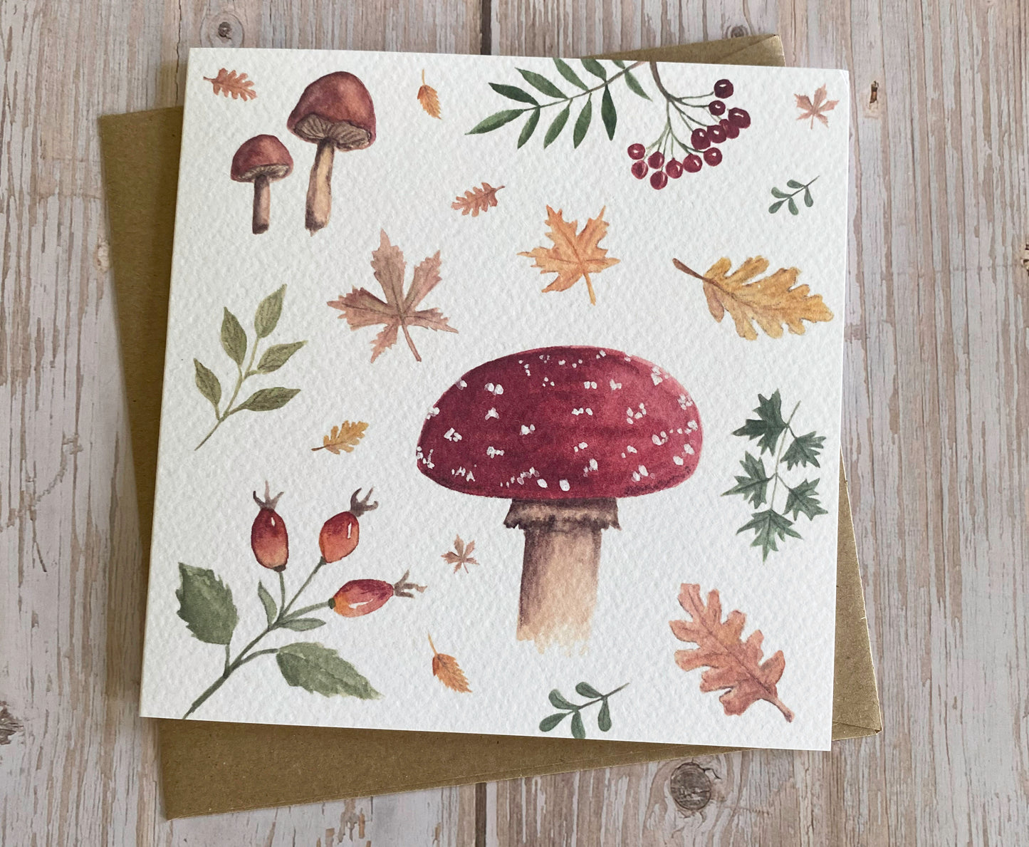 Autumn Collage Greetings Card 1