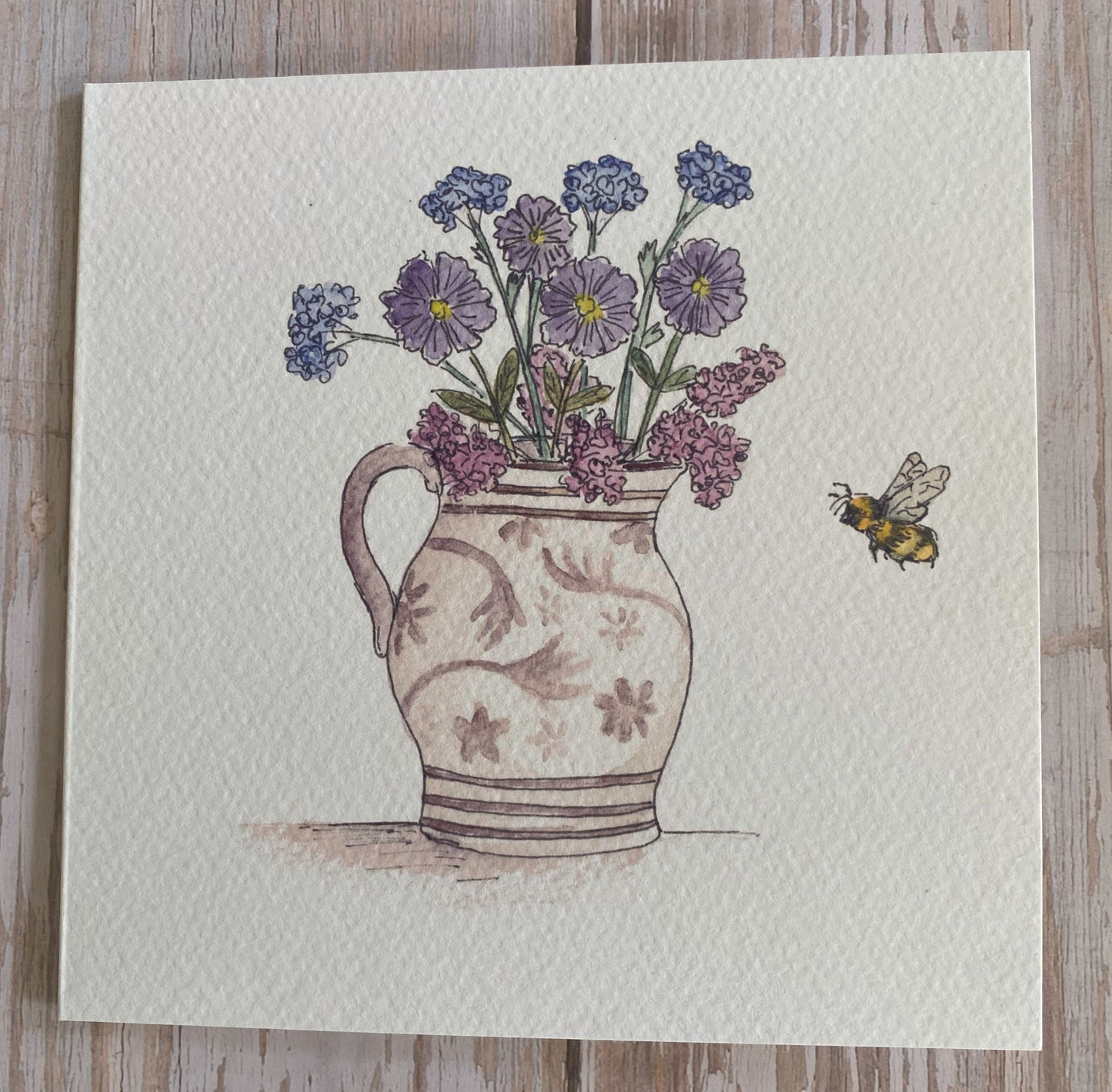 Flower Jug Set of 4 cards