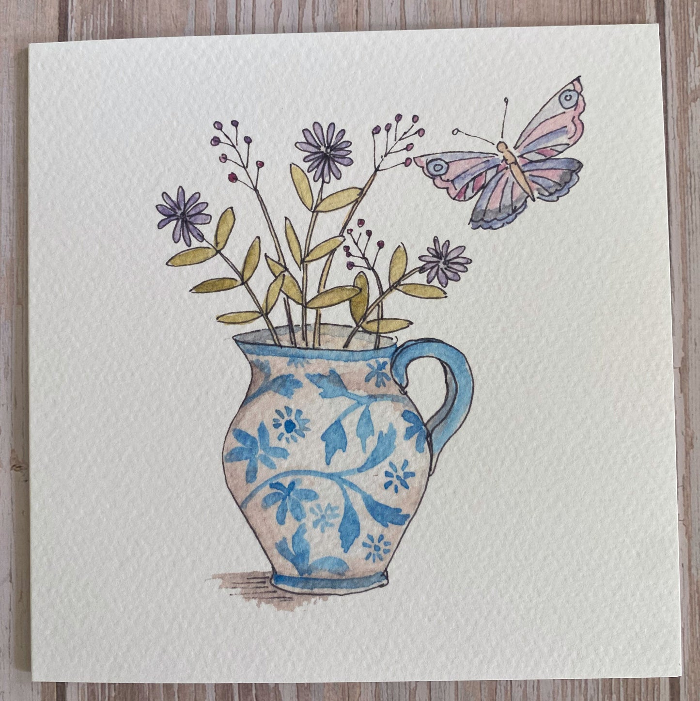 Flower Jug Set of 4 cards